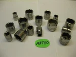 Matco Tools 3/8 Drive Sae 6 Point Sockets. Sold Each. Nice!. Fixed Price $8.40.
