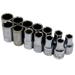 Craftsman 1/4" Drive Socket Lot, 13-piece 6-pt & 12-pt Vv Series, Usa. Fixed Price $24.70.