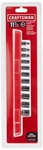 Craftsman Socket Set, Metric, 1/4-inch Drive, 6-point, 11-piece (cmmt12041). Fixed Price $34.95.