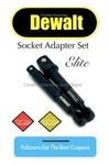 Dewalt Elite 3/8" & 1/4" Socket Adapters Hex Shank Impact Ready Adapter Set. Fixed Price $10.99.