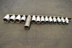 Vintage Mac Tools 3/8" Drive 14pc Metric 6pt Socket Set Sxm146tr Made In Usa. Fixed Price $120.00.
