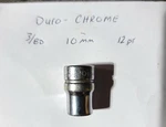 Duro-chrome Metric 10mm Shallow Socket 3/8d 12pt. Fixed Price $9.00.