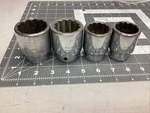 Lot Of 4 Proto Professional 3/4 Drive Sockets 12 Point (cg8z9). Fixed Price $46.99.