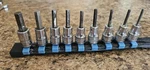 Snap-on 9 Pc 3/8" Drive Hex/allen Sockets. Fixed Price $112.00.