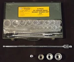 Vintage 1981 Central Forge 21 Piece 3/4 Drive Socket, No. 4044 W/ Extra Pieces. Fixed Price $273.00.