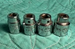 4 Mac 6-point Shallow Metric Sockets. Fixed Price $38.00.