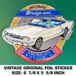 Snap-on 1964 1/2 Mustang American Classic - Vintage Original Foil Decal Sticker. Fixed Price $10.15.
