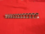 Snap-on Tools 12pc 3/8" Flank Drive Metric 6pt Fsm 8-19mm Shallow Socket Set. Fixed Price $149.99.