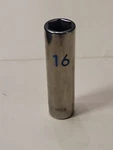 Matco Tools Usa Cd16m6a 1/2" Drive Deep 16mm 6 Point Chrome Socket. Fixed Price $14.99.