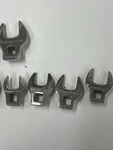 Snap-on Fcom Metric Crowfoot Wrench Set Chrome Finish Steel 8pc 10-19mm. Fixed Price $129.00.