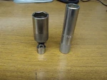 Matco Tools 2 Piece 3/8" Drive Spark Plug Sockets Long 5/8" & Swivel 13/16" B486. Fixed Price $39.99.