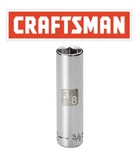 Ez Read Craftsman 1/4" Drive Deep Sockets- 6 Point. Fixed Price $14.95.