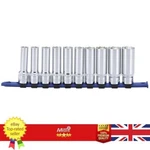 Carlyle Hand Tools 1/2 6pt Drive Deep Socket Set Pack Qty 10 Piece Ssd12010m. Fixed Price $102.27.