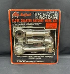 Vintage Buffalo 5pc Multi-use 3/8 Inch Ratchet Work Set New. Fixed Price $46.74.