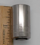 Vintage Craftsman 1/2" Drive 15mm 12 Pt Shallow Socket Metric G2 44236 Usa Nos. Fixed Price $12.20.