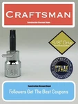Craftsman Sockets 3/8" Drive T40 Torx Bit Socket Cmmt42665. Fixed Price $9.83.