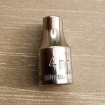 Craftsman Usa 4mm Socket 6 Point 1/4" Drive G 43505 (bottom Knurl). Fixed Price $10.00.