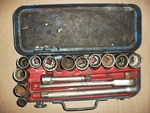Kampmann Combined Socket Set Chrom Van Whit & Af 1/2 Square Drive Sockets. Fixed Price $87.96.