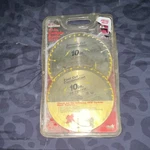 Craftsman Table Saw Blade 10 In Carbide 40t & 28t Silver Set Of 2 M29271. Fixed Price $25.00.