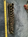 Snap On 3/8 Drive Deep Impact Socket Set, 6pt, 8, 10-19, 21, 24mm Miss 9mm. Fixed Price $149.00.