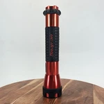 Snap-on Red Anodized Aluminum 3d-cell Flashlight Rubber Grip 13" Long Euc. Fixed Price $29.97.