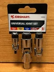 Jobsmart 1038934 1/4 In., 3/8 In. And 1/2 Drive Set, Universal Joint, 3 Pc.. Fixed Price $16.96.