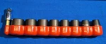 Makita 9 Pc Metric Shallow 6 Pt Impact Socket Set 18mm-8mm With Driver Adapter. Fixed Price $24.00.