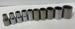 Craftsman 10 Piece 1/4'' Drive 6 Point Sae Socket Set 3/16" To 9/16" Chrome Lot. Fixed Price $12.99.