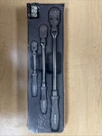 New Snap On 3 Piece 100 Anniversary Hard Handle Flex Head Ratchet Set Rat3hlfdce. Fixed Price $800.00.