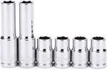6pcs 3/8"drive 10mm Deep & Shallow Socket Cr-v Metric Mirror Finish 6 Point Tool. Fixed Price $13.11.