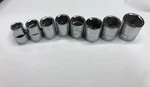 Used Craftsman -g & V- Series 3/8-in Drive 6-point Socket Set 43541-43548. Fixed Price $25.00.