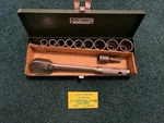 Vintage Craftsman 1/2" Drive Sae 12 Point 11-piece Socket In Sk Tool Box Read. Fixed Price $49.99.