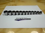 Snap-on Tools Usa New 12pc 3/8" Drive Metric 6pt Low Profile Socket Set 212rfsm. Fixed Price $274.95.