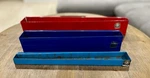 Lot Of 3 Matco Tools Metal Socket Holder Trays - Red & Blue Usa Made. Fixed Price $52.00.