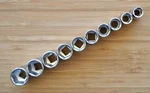 Mac Tools Expert 10 Piece 10mm - 19mm Metric 3/8 Drive Standard Socket Set. Fixed Price $64.95.