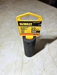 Dewalt Dwmt73-952d 22mm Black Deep Impact Socket, 1/2" Drive, 73-952d, 6-point. Fixed Price $12.99.