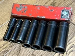 Matco Tools 3/8 - 3/4" Deep Well 3/8" Dr Impact Socket Set Lot Sae 6-point Tray. Fixed Price $145.00.