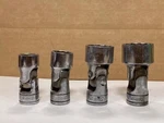 Snap-on 4 Pc 12 Pt 3/8" Drive Swivel Socket (1/2" Fu16a- 13/16" Fu26a) Used.. Fixed Price $80.00.