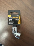Gearwrench 80347 5/8" Flex Socket 3/8" Drive Chrome 6 Point Lifetime Warranty. Fixed Price $4.88.