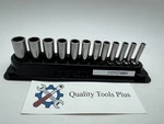 Snap-on New 112ystmmy 12-pc 1/4 Dr 6-pt Metric Deep Socket Set Flank Drive Xtra. Fixed Price $265.00.