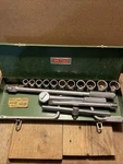 Sk Wayne Tool Sherman Klove 1/2 Drive Ratchet Socket Ext Bar Set 16 Pc 12 Pt Box. Fixed Price $99.95.