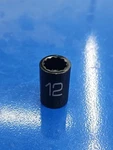 New Matco Tools Adv 12mm 3/8" Drive 12point Impact Socket-bp12m2v Free Shipping. Fixed Price $21.00.