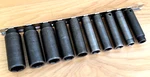 Mac Tools Usa 9mm- 19mm Extra Deep Well 3/8" Dr Impact Socket Set Lot Metric 6pt. Fixed Price $195.00.