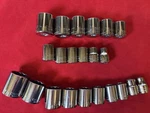 22 Pc Craftsman 3/8" Drive 12 Point Sae Metric 21mm-9mm & 7/8" - 5/16" Usa. Fixed Price $33.95.