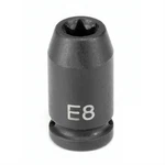 Grey Pneumatic 908et 1/4" Drive X E8 External Torx Impact Socket. Fixed Price $14.96.