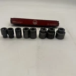 Mac Tools 8 Pc 3/8" Dr Sae 5/16 -3/4 6-point Shallow Impact Socket Set Xp Usa. Fixed Price $76.03.