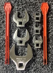 Snap-on 6pc 7/16 + 1/2 9/16 15/16 1 1/16 1.5 Sae Crows Foot Fc+sc *new. Fixed Price $150.00.