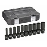 Gearwrench Kdt84943n 10 Pc. 1/2" Drive 6 Point Deep Universal Impact Sae Socket. Fixed Price $132.41.
