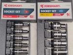Jobsmart 19pc Socket Set 3/8" Metric Mm 9pc & 1/4" Sae 10pc Cr-v Lifetime Tool. Fixed Price $24.95.