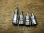 Snap On Ftx Series 3/8" Drive Torx Bit Socket Driver Set Of 4. Fixed Price $40.00.